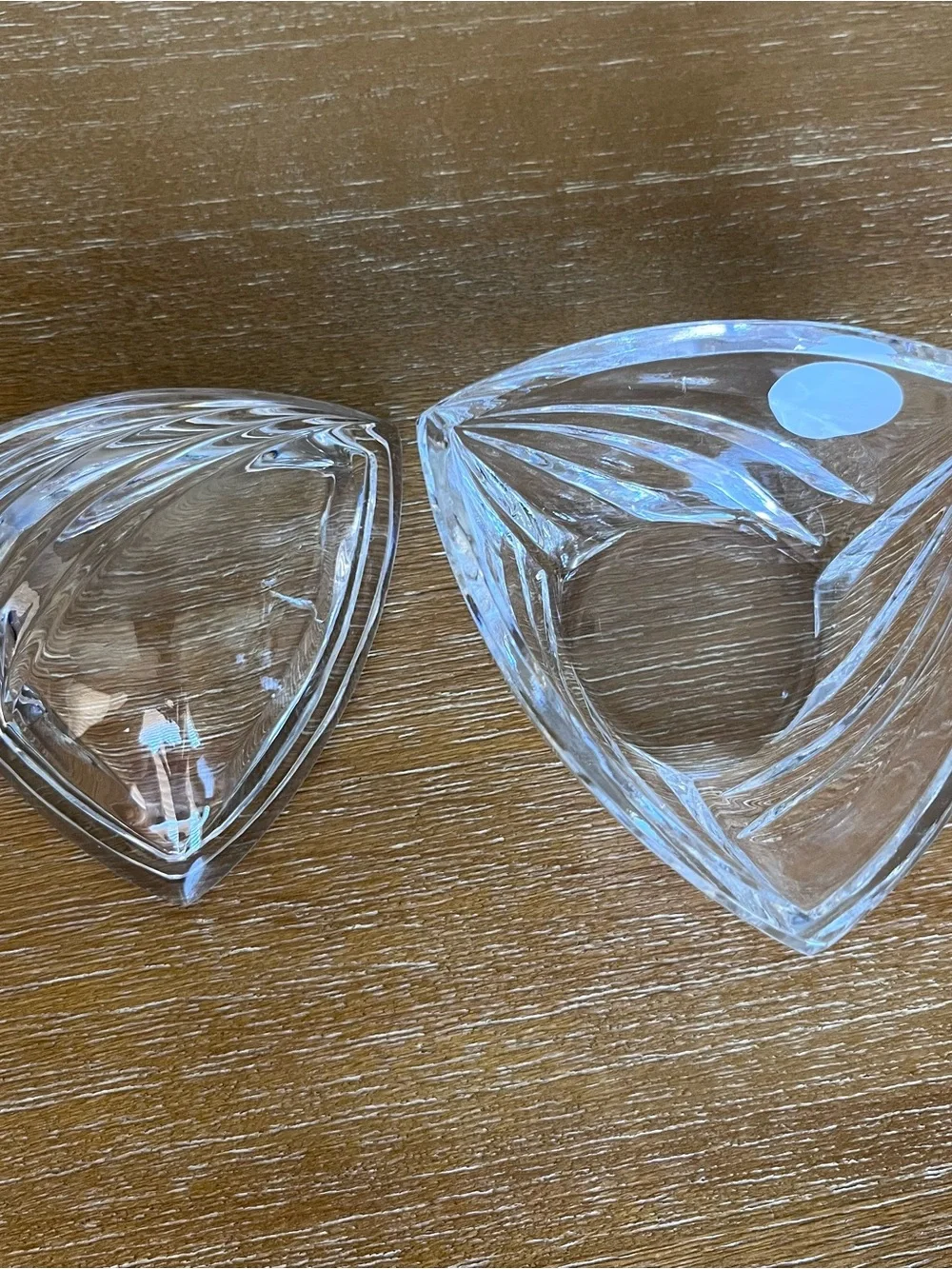 Sullivan’s Vintage Crystal Triangular trinket dish